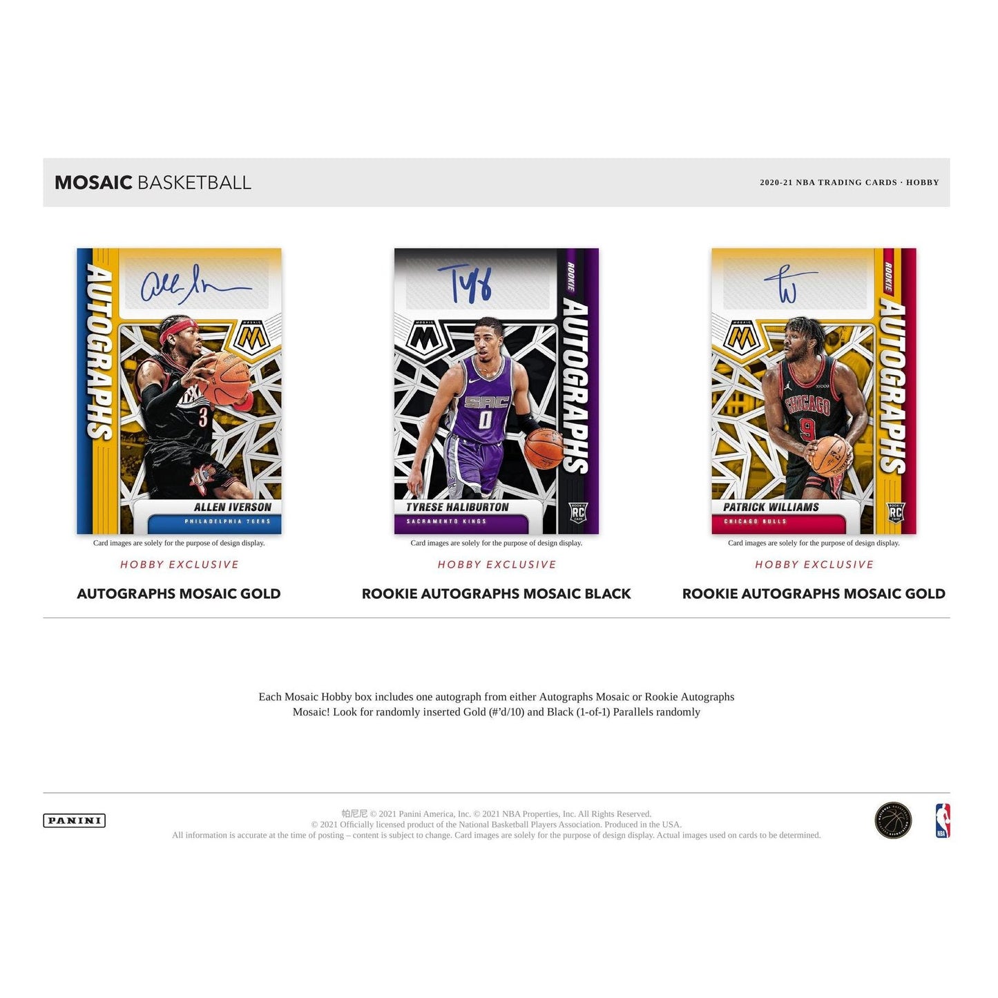 2020 - 21 Panini Mosaic Basketball Hobby Box at King Card Canada