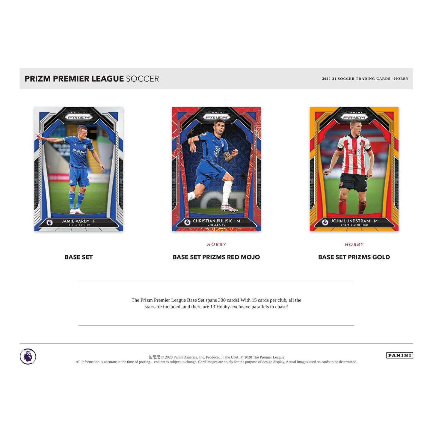2020 - 21 Panini Prizm EPL English Premier League Soccer Hobby Box at King Card Canada