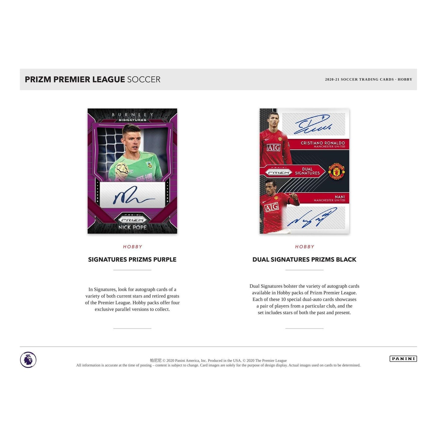 2020 - 21 Panini Prizm EPL English Premier League Soccer Hobby Box at King Card Canada