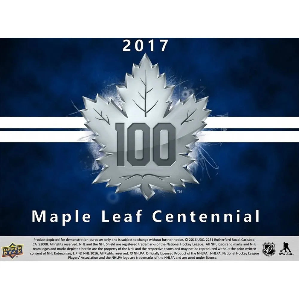 2017 Upper Deck Toronto Maple Leafs Centennial Collector's Tin 053334861960 at King Card Canada