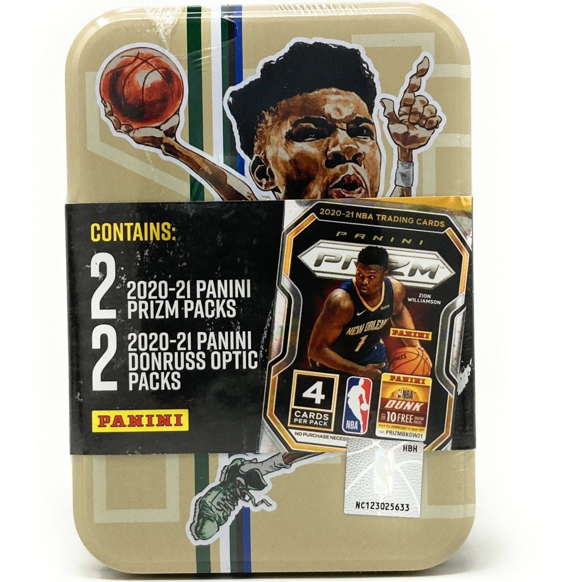 2020 - 21 Panini Prizm & Donruss Optic Basketball Collector's Tin 728192537417 at King Card Canada