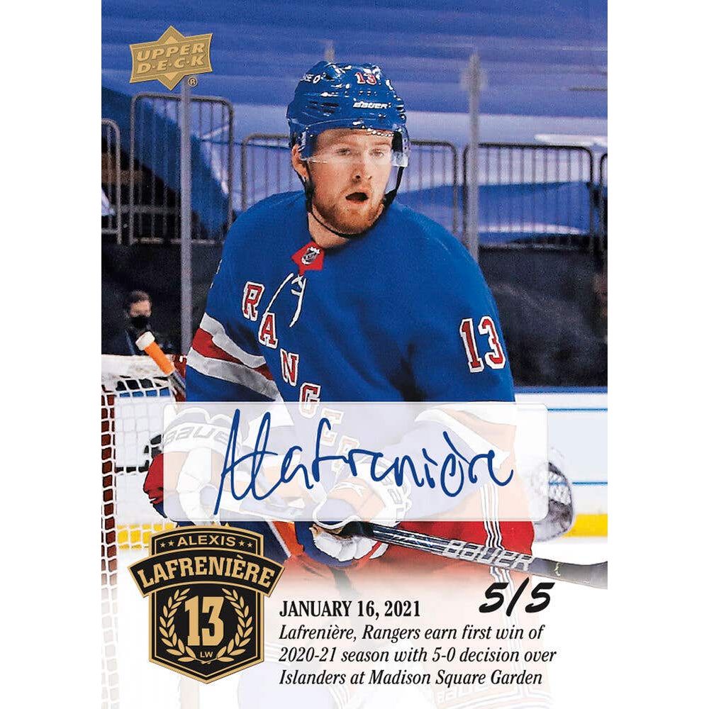 2020 - 21 Upper Deck Alexis Lafrenière Collection 053334955034 at King Card Canada