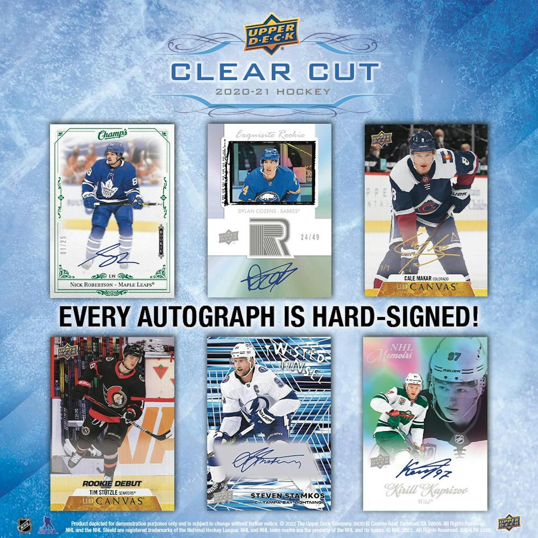 2020 - 21 Upper Deck Clear Cut Hockey Hobby Box 053334962957 at King Card Canada