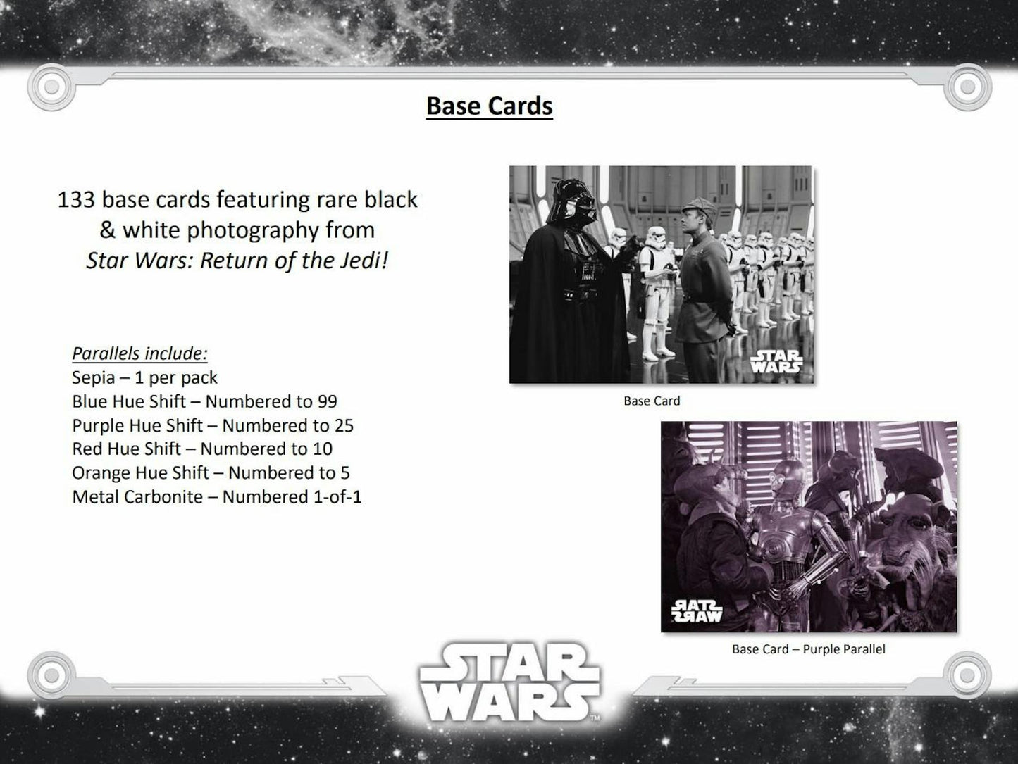 2020 Topps Star Wars: Return of the Jedi Black & White Hobby Box 887521086900 at King Card Canada