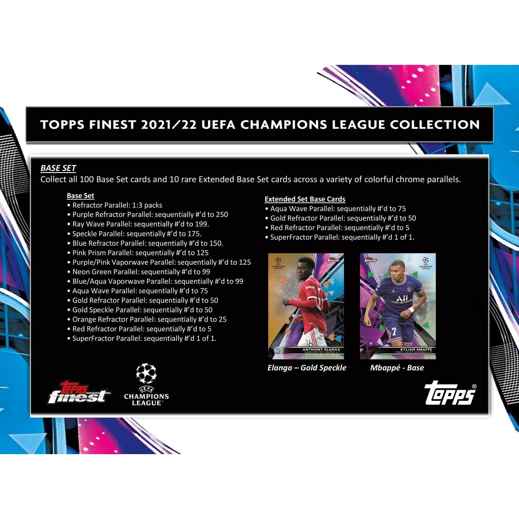 2021 - 22 Topps Finest UEFA Champions League Soccer Master Hobby Box at King Card Canada