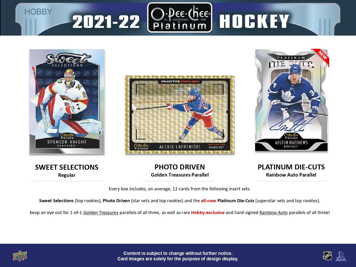 2021 - 22 Upper Deck O - Pee - Chee Platinum Hockey Hobby Box 053334983365 at King Card Canada