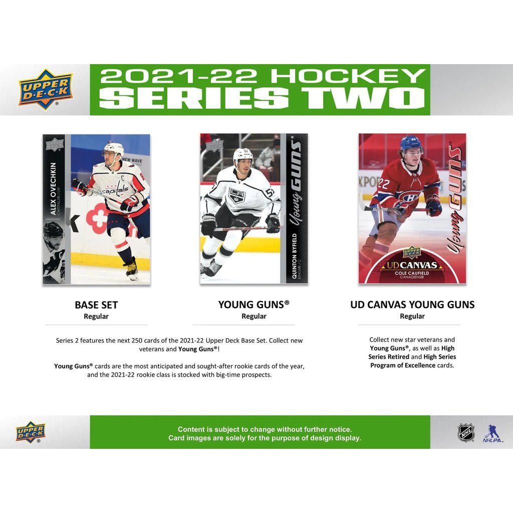 2021 - 22 Upper Deck Series 2 Hockey Collector's Tin 053334980098 at King Card Canada