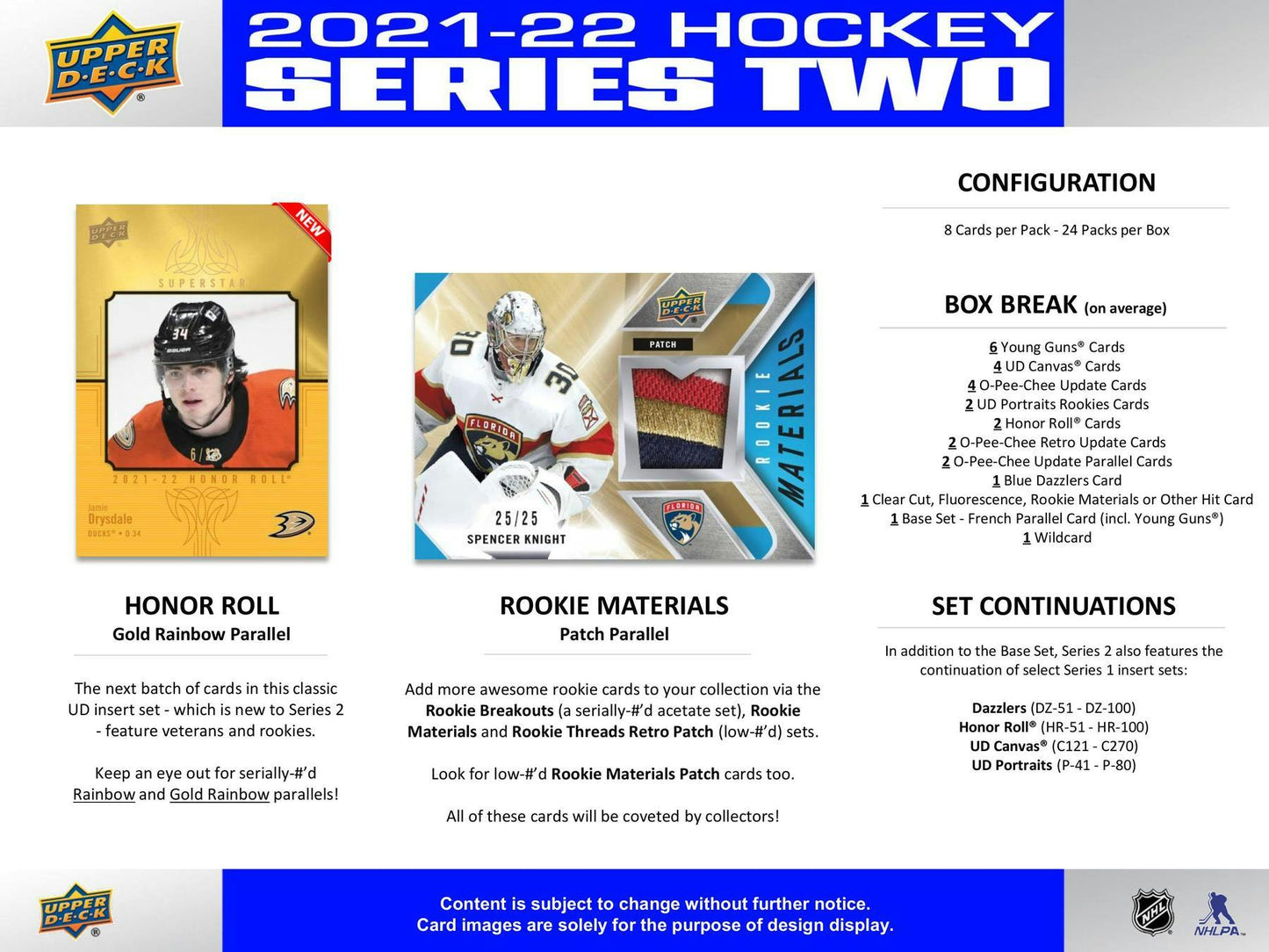 2021 - 22 Upper Deck Series 2 Hockey Hobby Box at King Card Canada