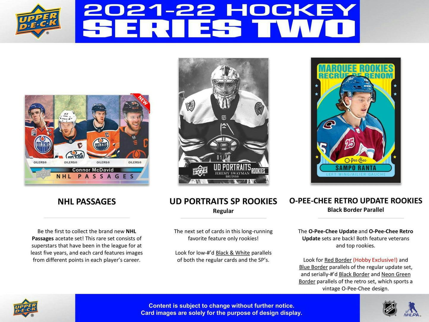 2021 - 22 Upper Deck Series 2 Hockey Hobby Box at King Card Canada