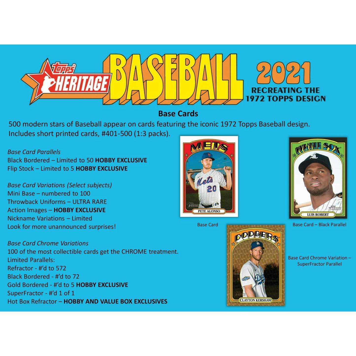 2021 Topps Heritage Baseball Hobby Box 887521096114 at King Card Canada