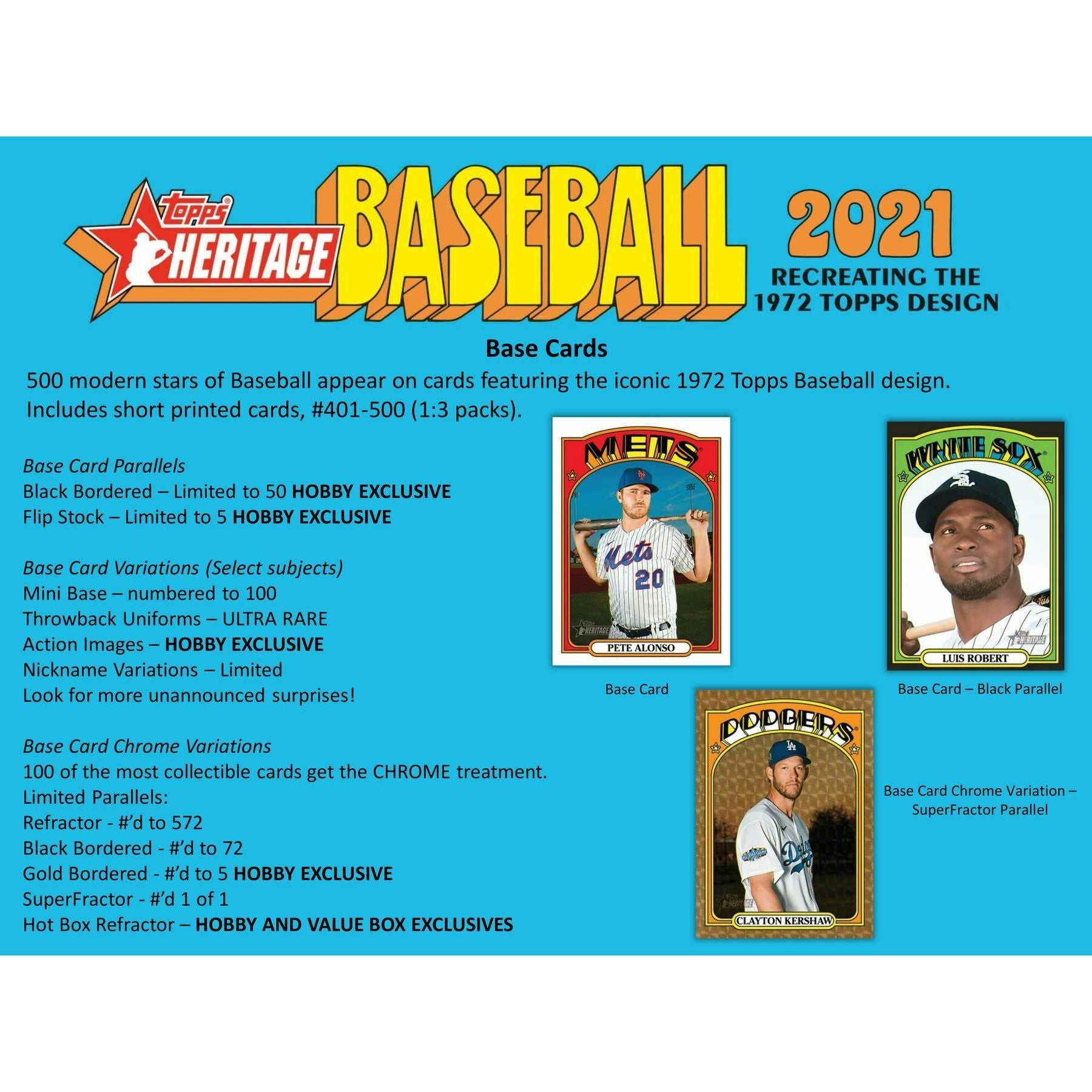 2021 Topps Heritage Baseball Hobby Box 887521096114 at King Card Canada