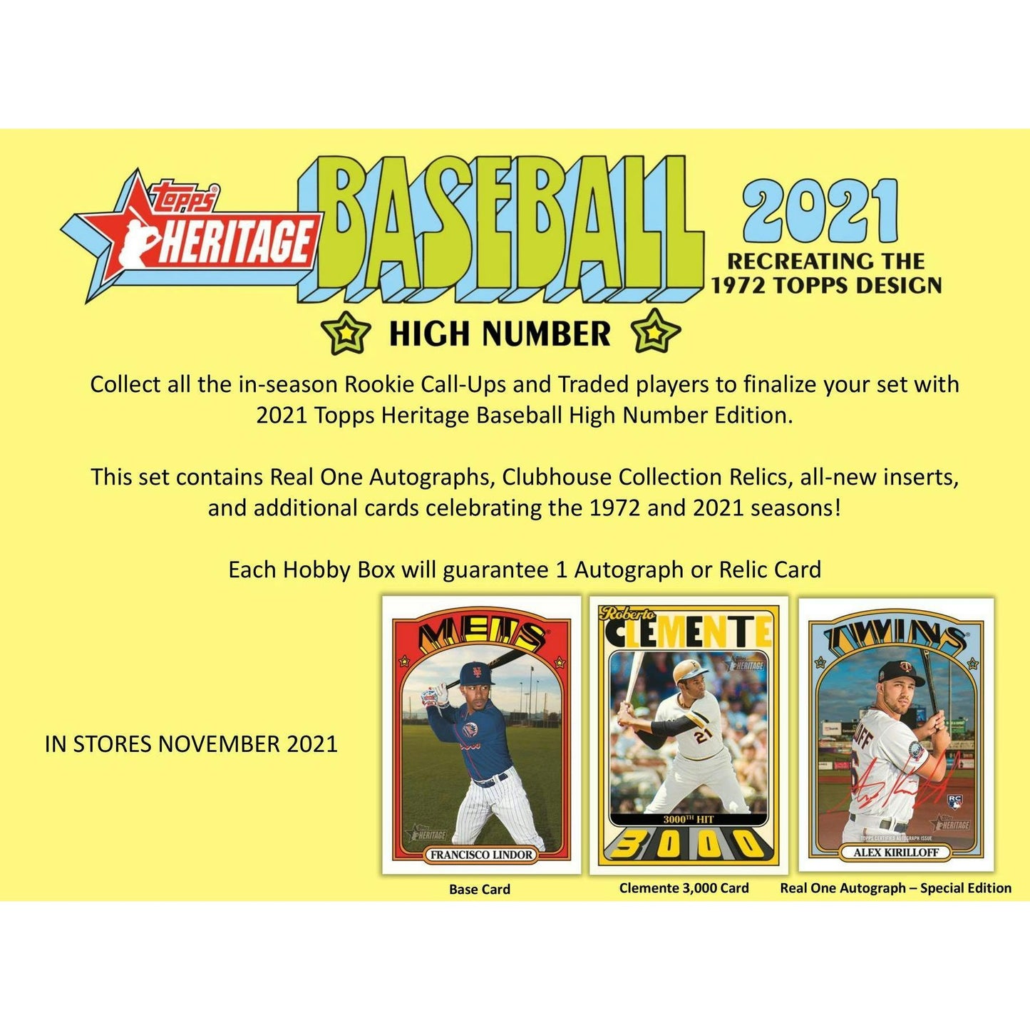 2021 Topps Heritage High Number Baseball Hobby Box 887521101115 at King Card Canada