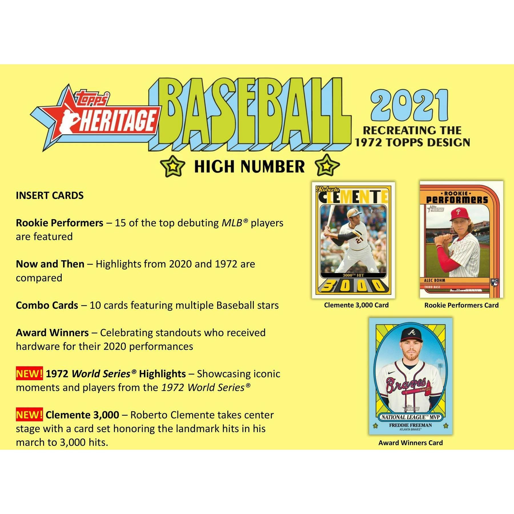 2021 Topps Heritage High Number Baseball Hobby Box 887521101115 at King Card Canada