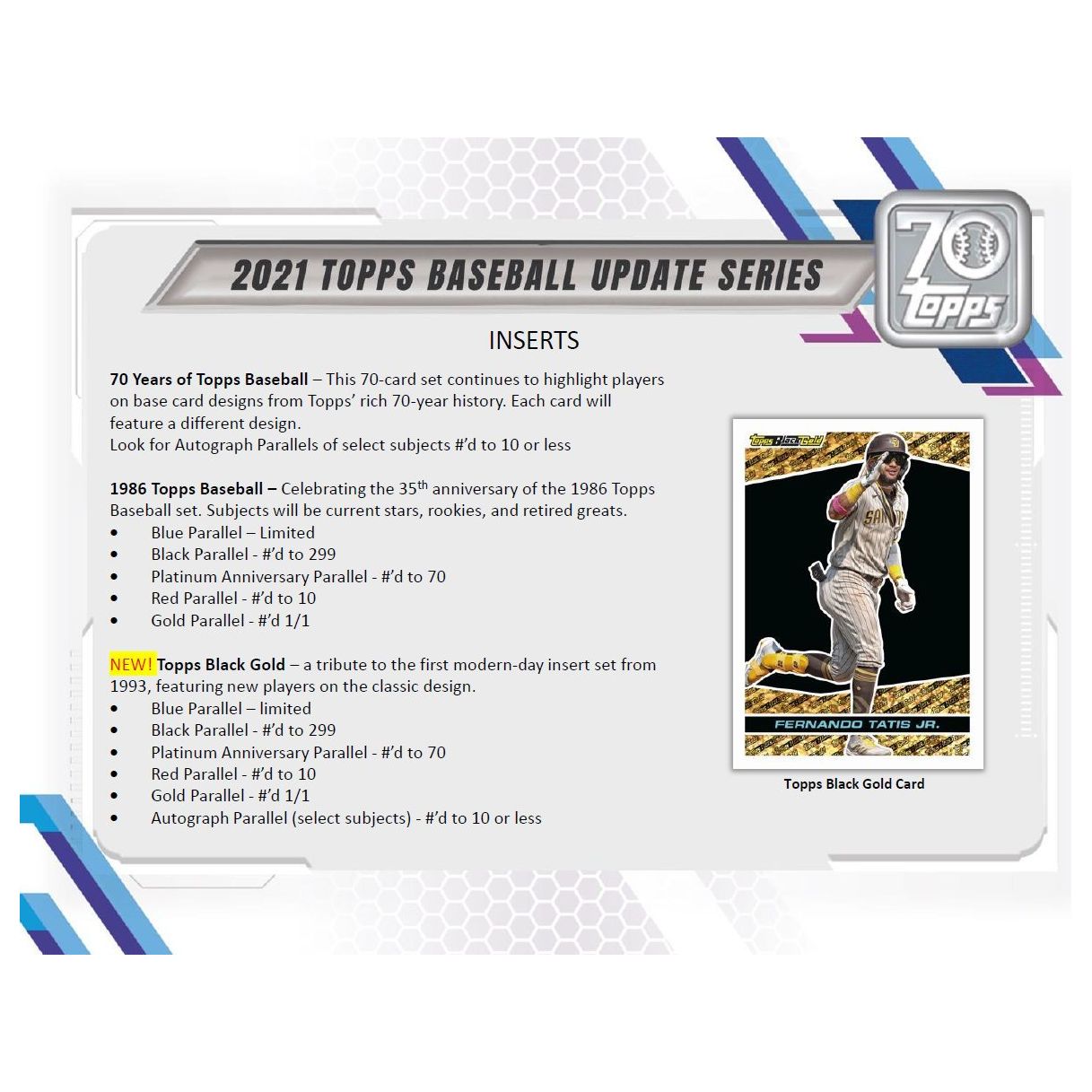 2021 Topps Update Series Baseball Retail Box at King Card Canada