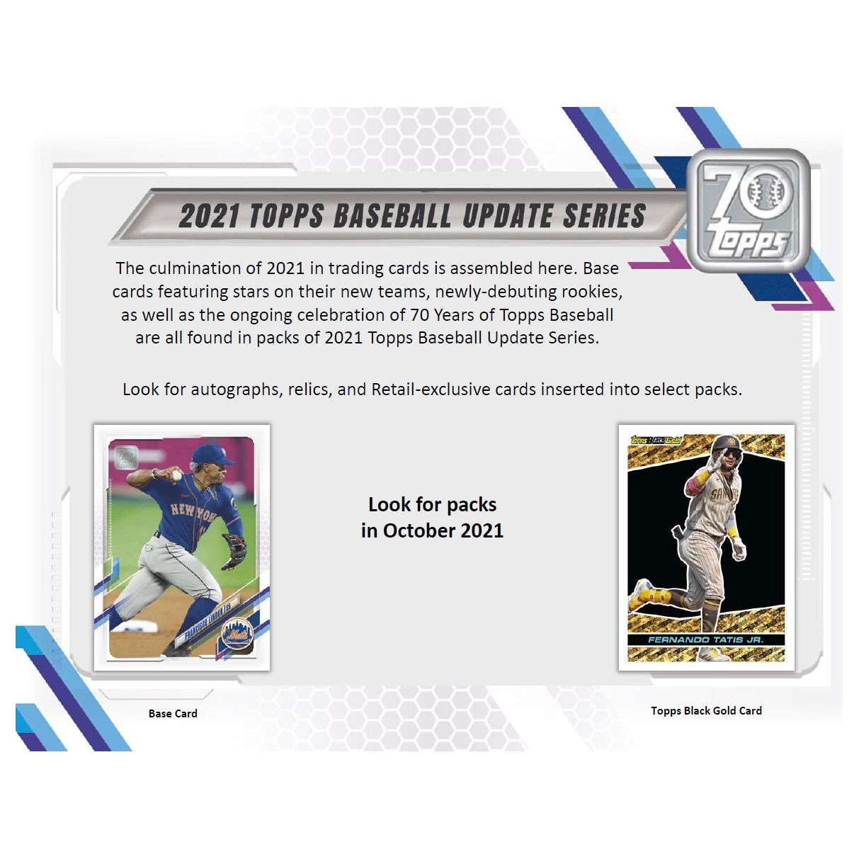 2021 Topps Update Series Baseball Retail Pack at King Card Canada