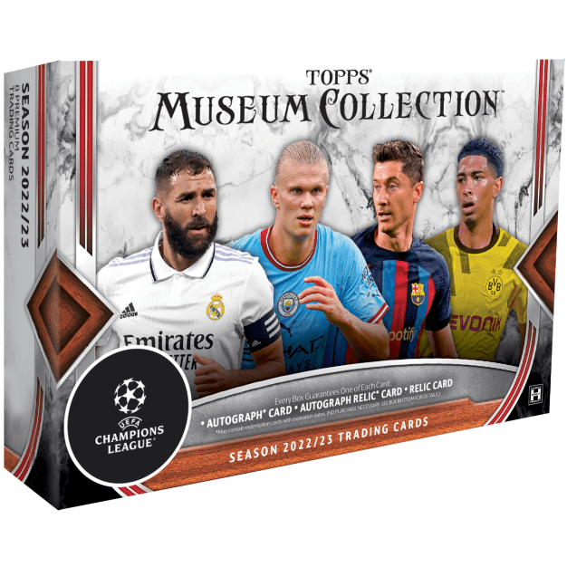 2022 - 23 Topps Museum Collection UEFA Champions League Soccer Hobby Box 887521117024 at King Card Canada
