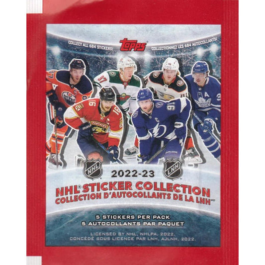 2022 - 23 Topps NHL Hockey Sticker Collection Pack 887521111985 at King Card Canada