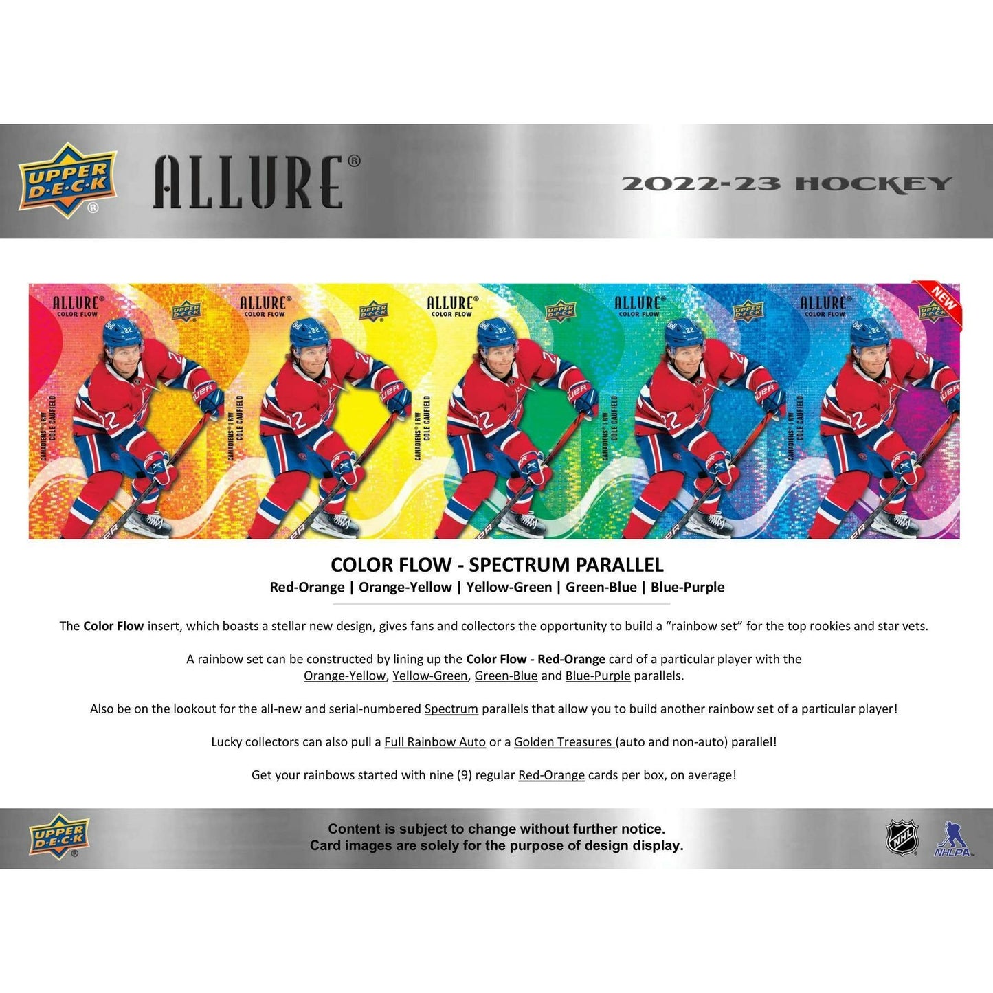 2022 - 23 Upper Deck Allure Hockey Hobby Box 053334104548 at King Card Canada