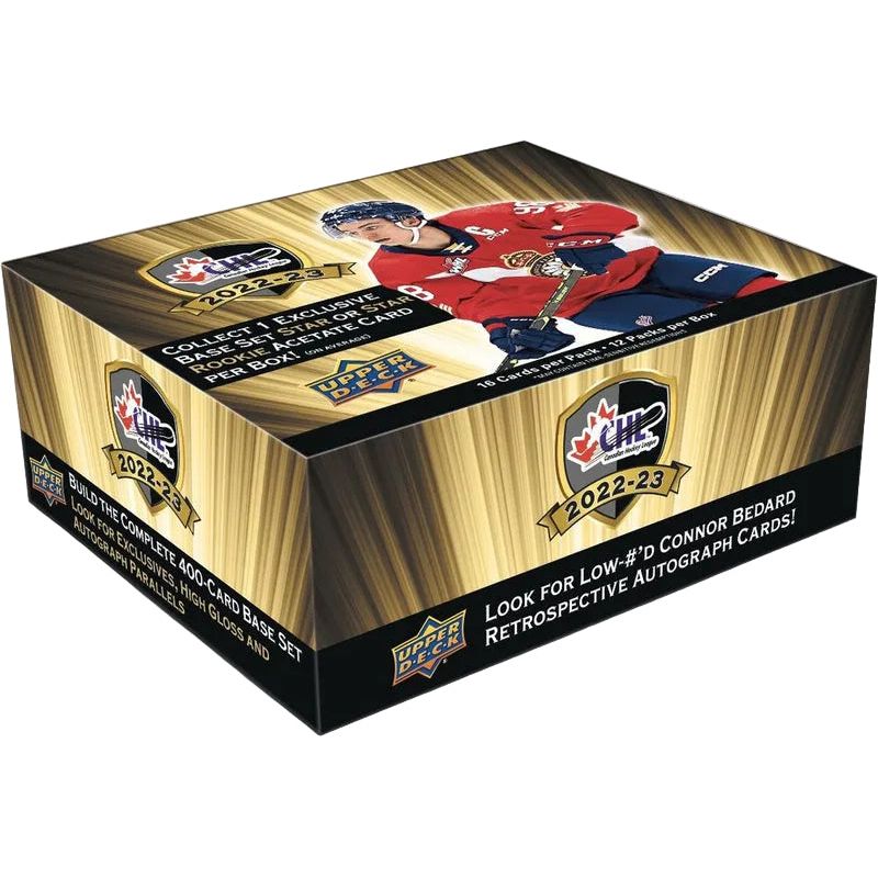 2022 - 23 Upper Deck CHL Hockey Hobby Box 053334120463 at King Card Canada