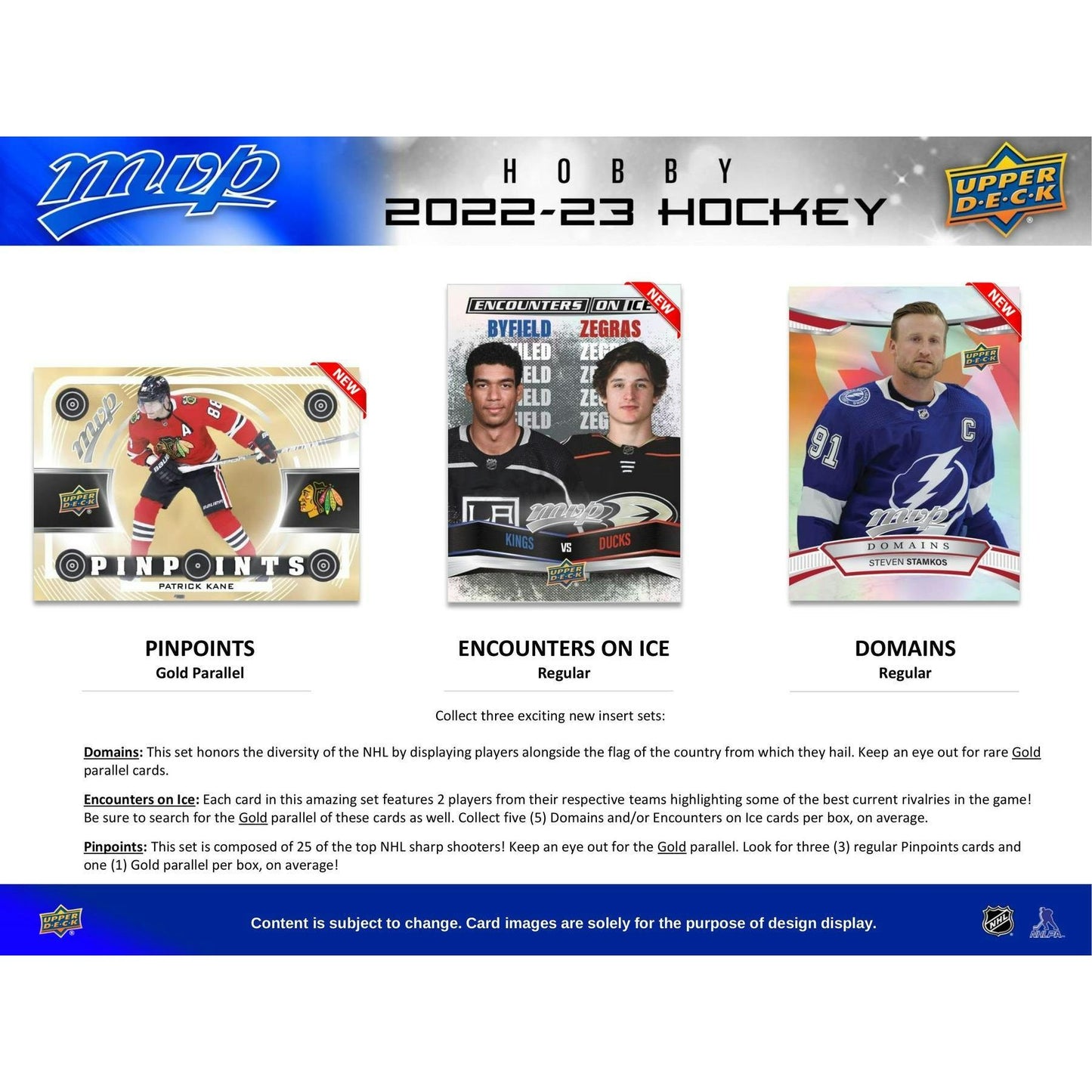 2022 - 23 Upper Deck MVP Hockey Hobby Box 053334995610 at King Card Canada