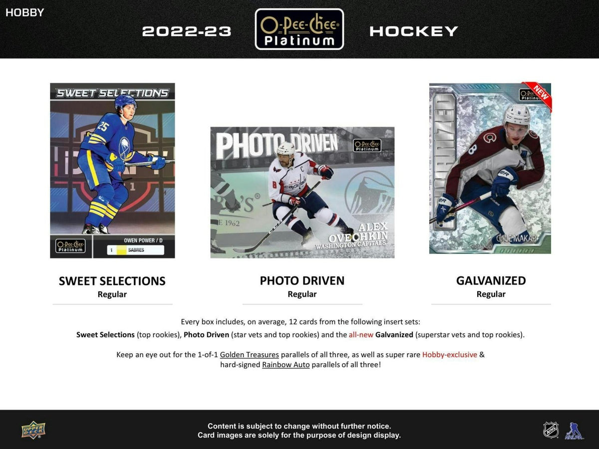 2022 - 23 Upper Deck O - Pee - Chee Platinum Hockey Hobby Box 053334120586 at King Card Canada
