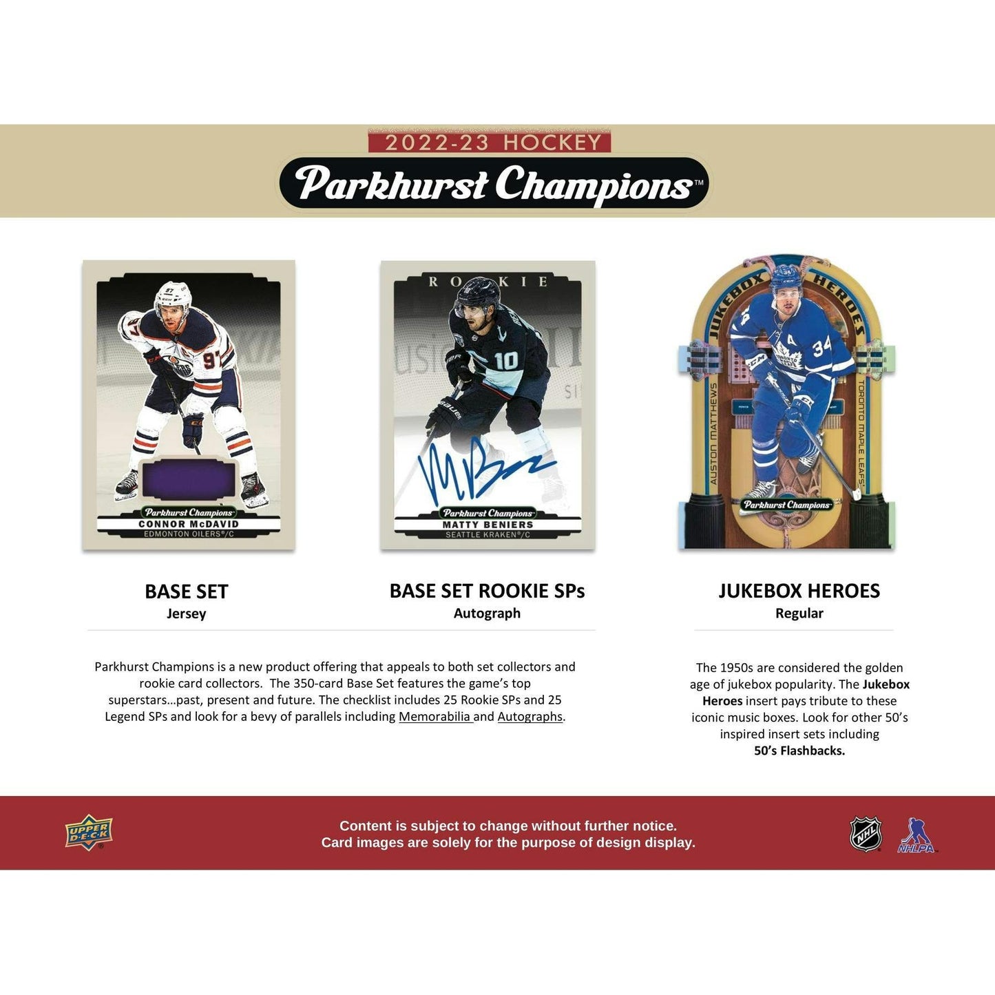2022 - 23 Upper Deck Parkhurst Champions Hockey Blaster Box at King Card Canada