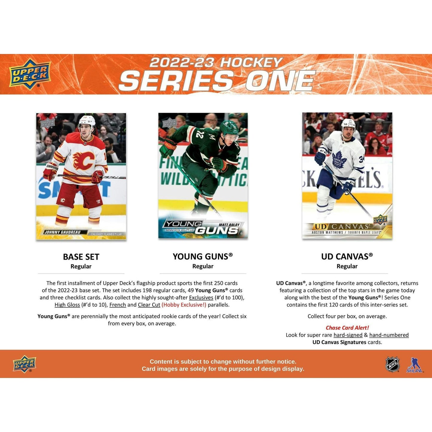 2022 - 23 Upper Deck Series 1 Hockey Hobby Box 053334999724 at King Card Canada