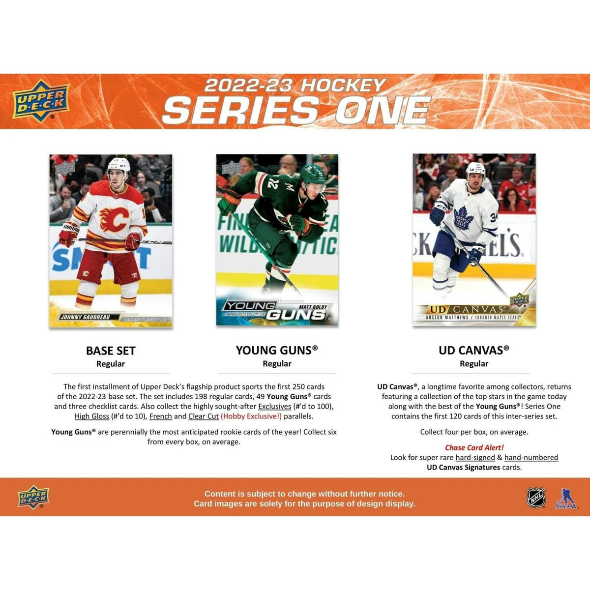 2022 - 23 Upper Deck Series 1 Hockey Hobby Box 053334999724 at King Card Canada