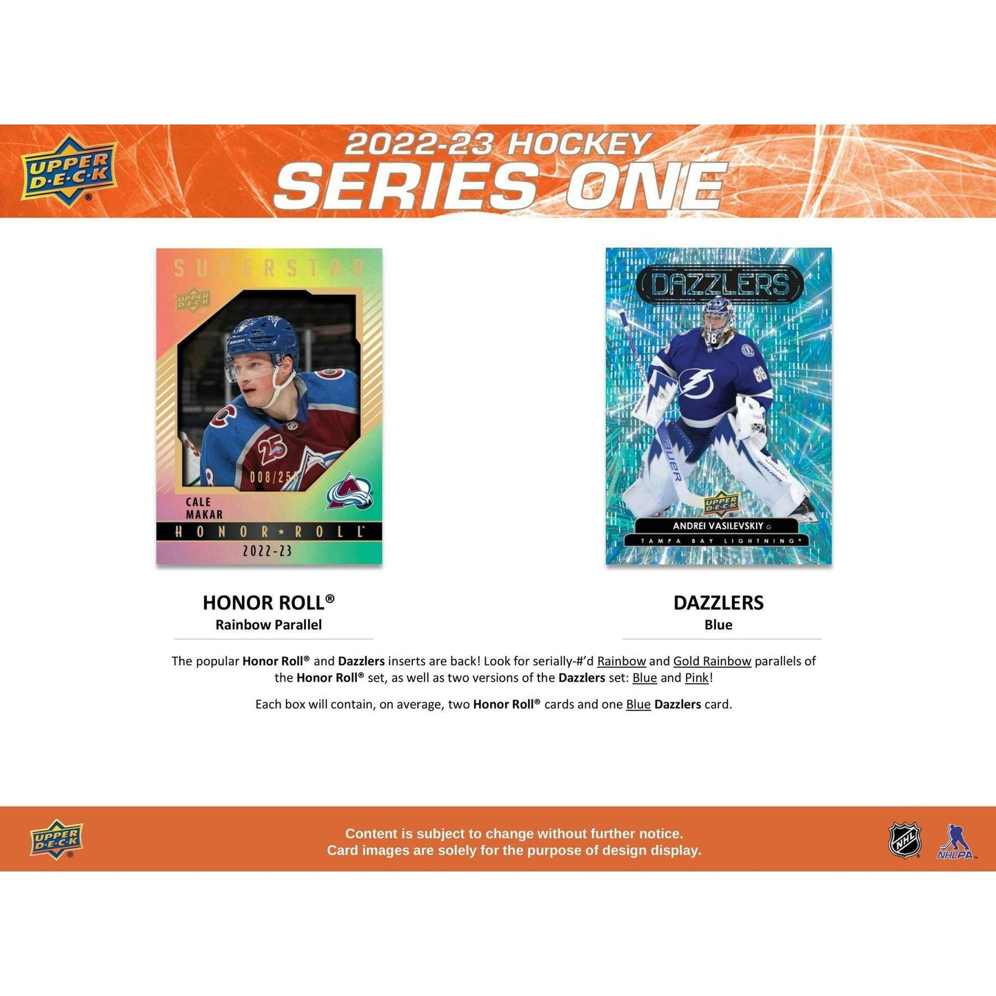 2022 - 23 Upper Deck Series 1 Hockey Hobby Box 053334999724 at King Card Canada