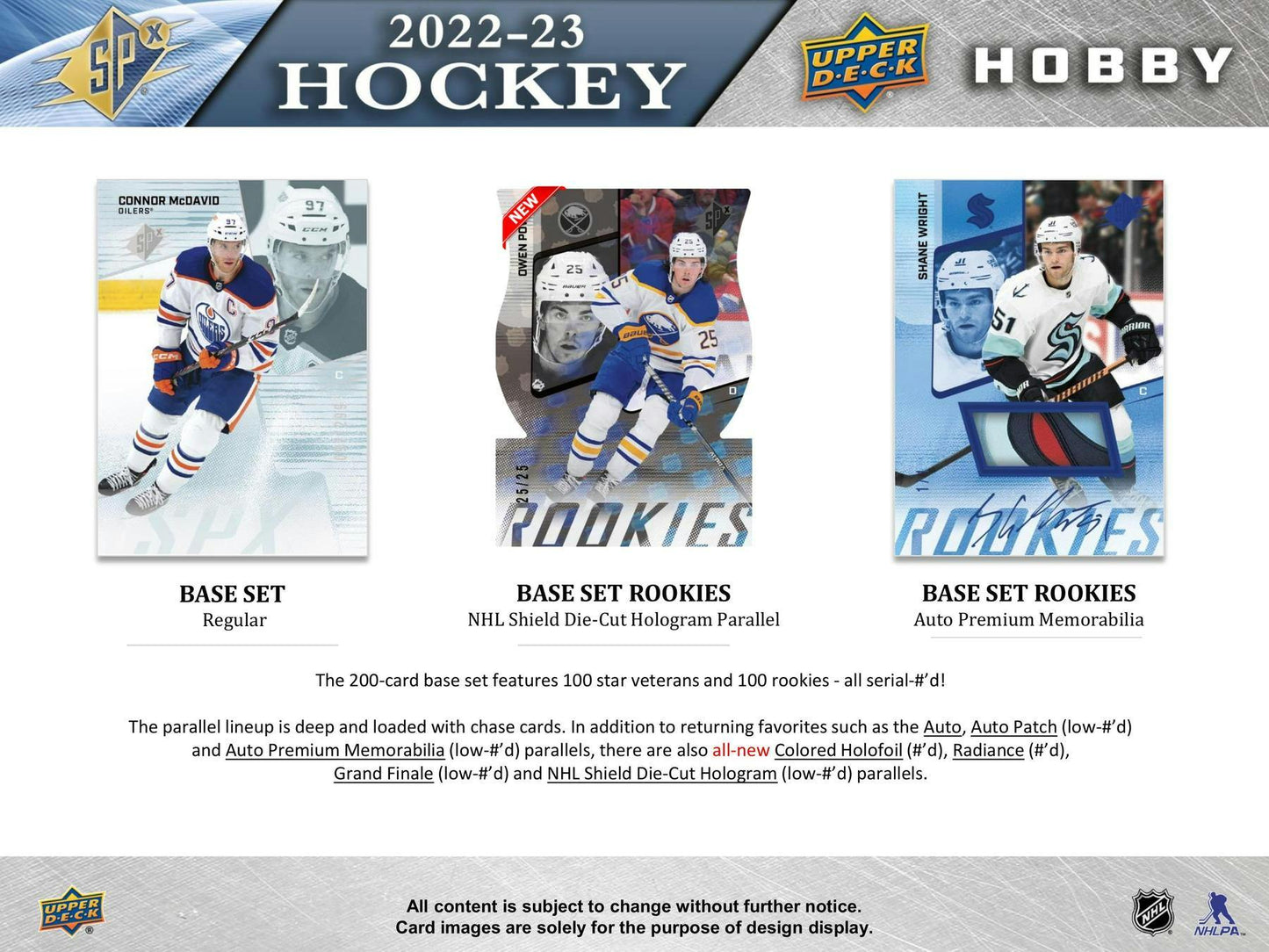 2022 - 23 Upper Deck SPX Hockey Hobby Box at King Card Canada