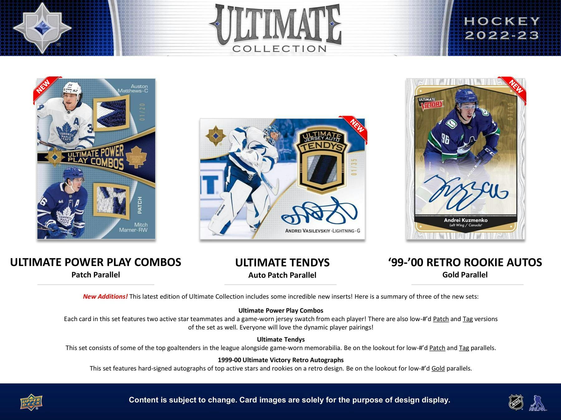2022 - 23 Upper Deck Ultimate Collection Hockey Hobby Box 053334140232 at King Card Canada