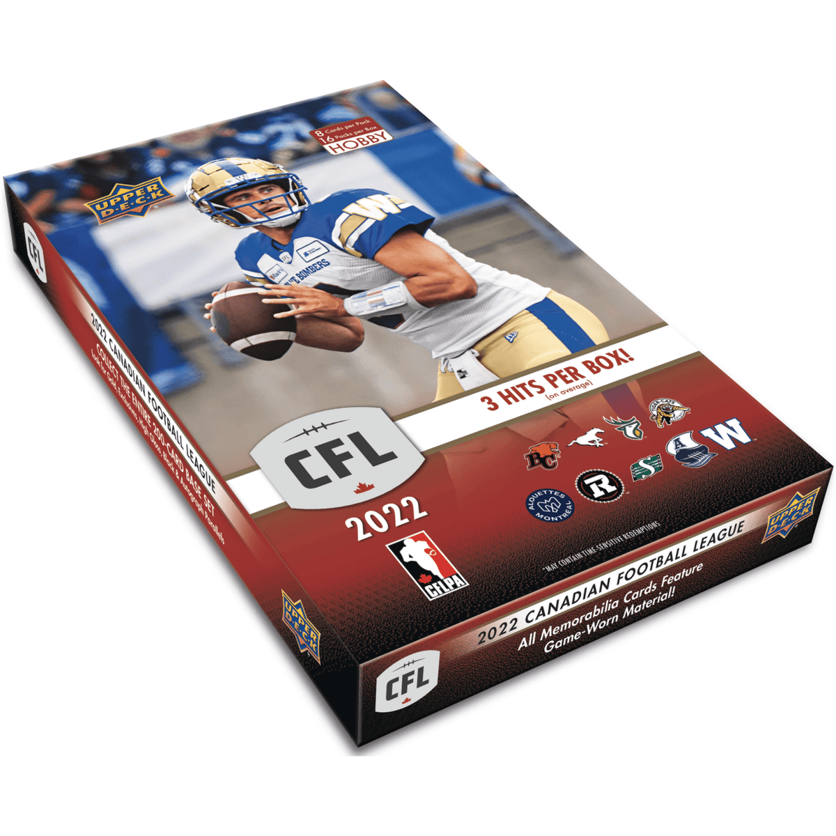 2022 Upper Deck CFL Football Hobby Box 053334100342 at King Card Canada