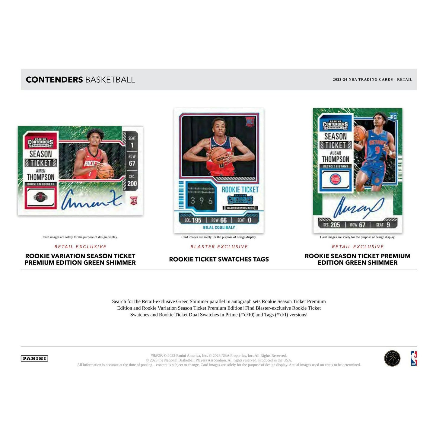 2023 - 24 Panini Contenders Basketball Blaster Box at King Card Canada