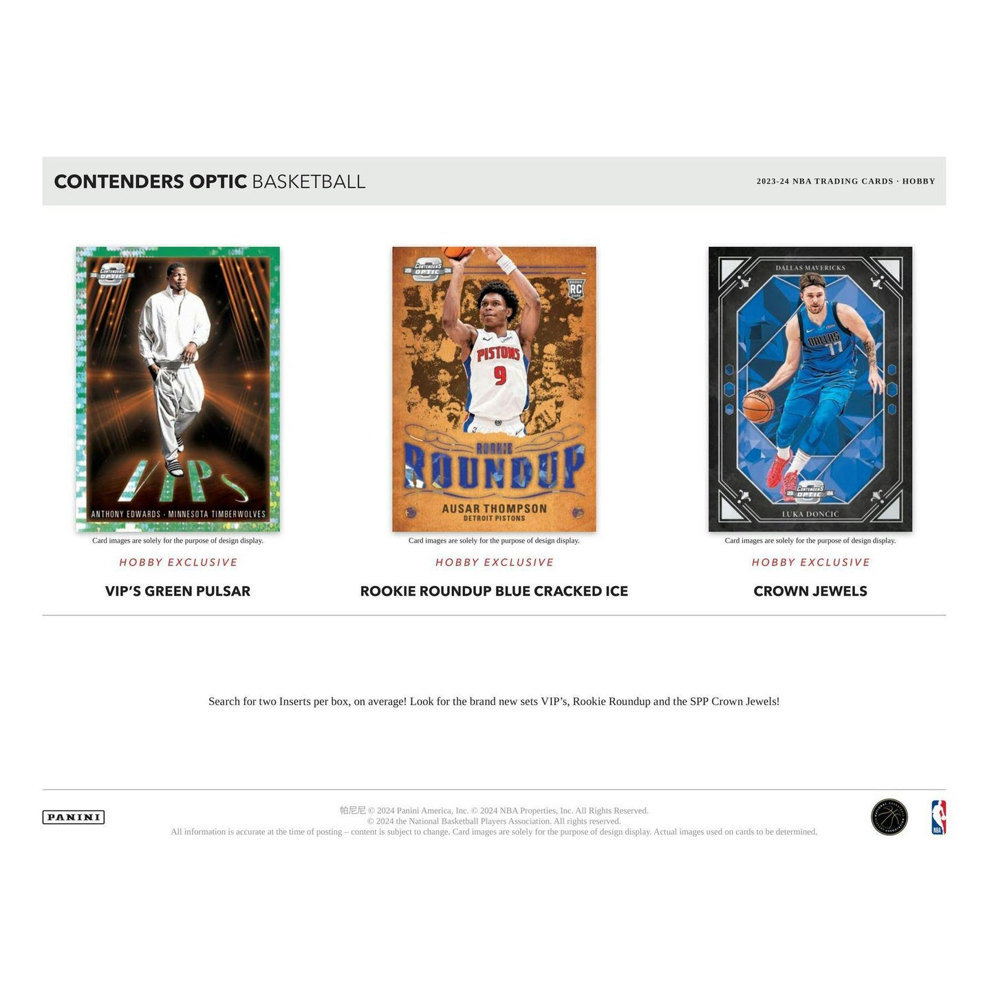 2023 - 24 Panini Contenders Optic Basketball Hobby Box 746134161889 at King Card Canada