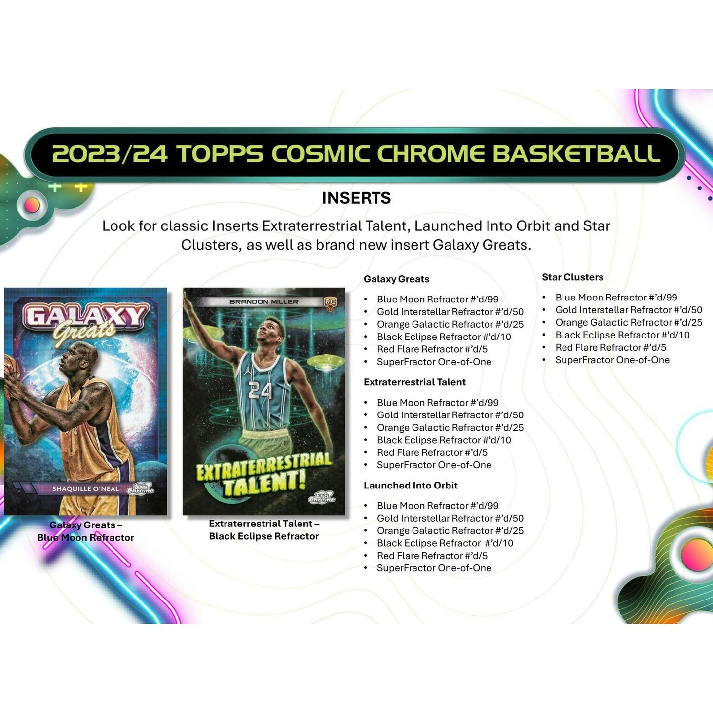 2023 - 24 Topps Cosmic Chrome Basketball Hobby Box 887521127573 at King Card Canada