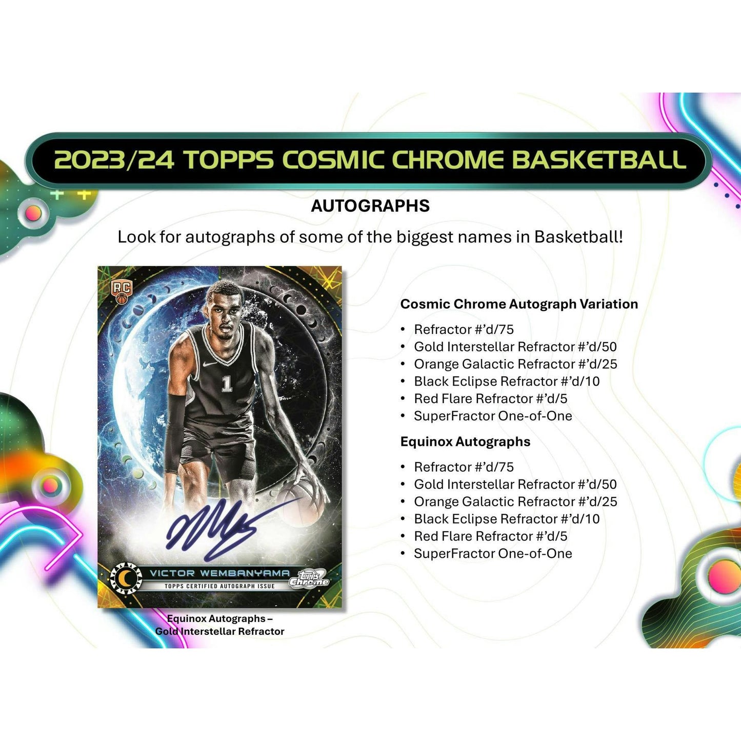2023 - 24 Topps Cosmic Chrome Basketball Hobby Box 887521127573 at King Card Canada