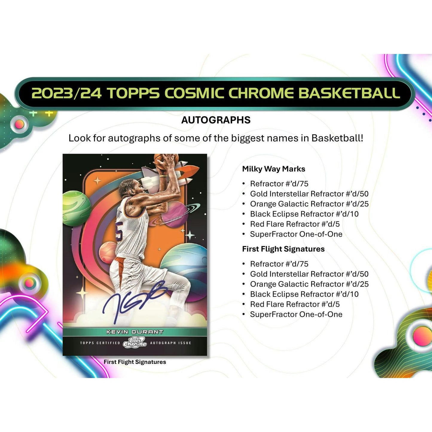 2023 - 24 Topps Cosmic Chrome Basketball Hobby Box 887521127573 at King Card Canada