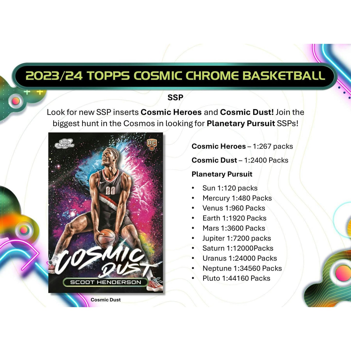 2023 - 24 Topps Cosmic Chrome Basketball Hobby Box 887521127573 at King Card Canada