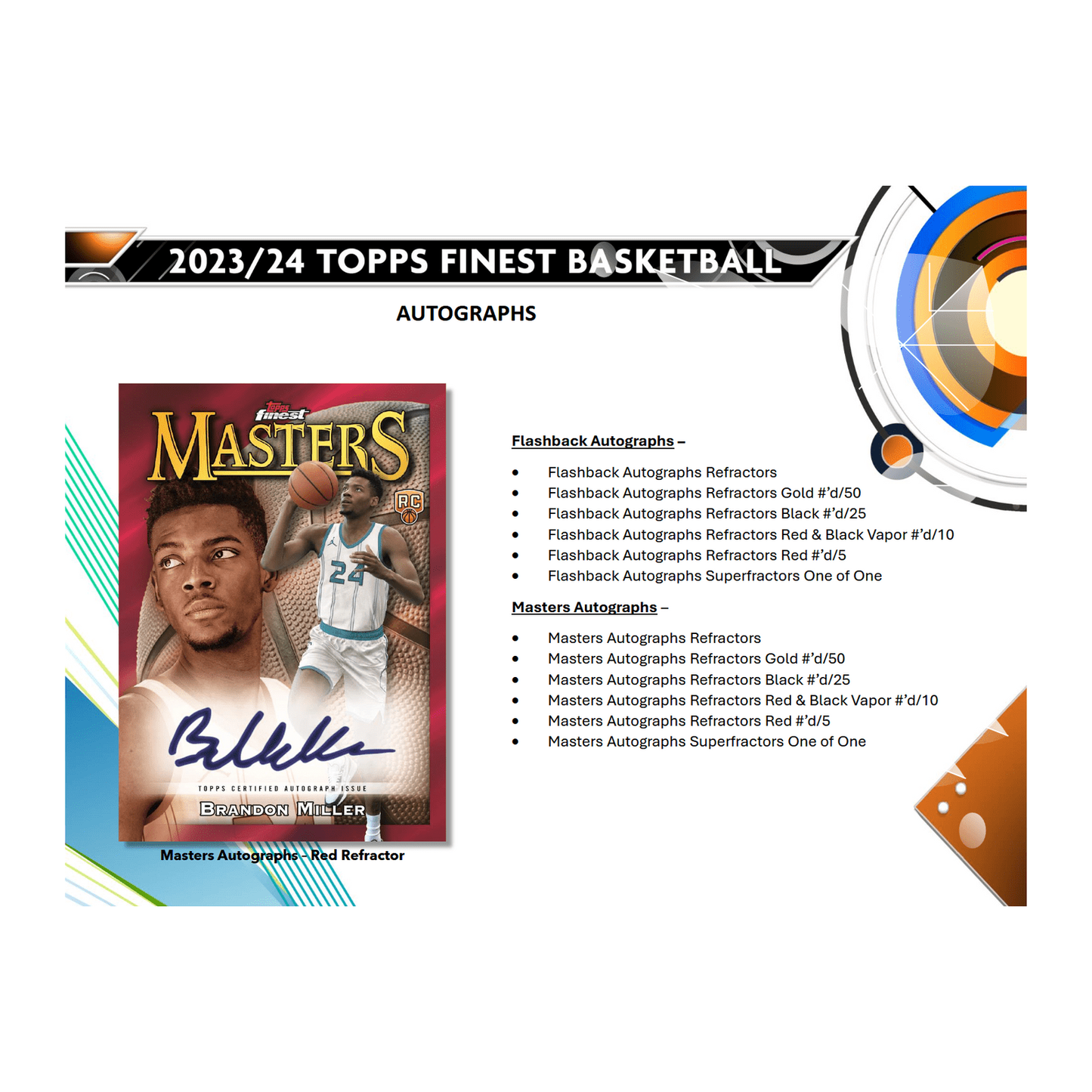 2023 - 24 Topps Finest Basketball Hobby Box 887521130337 at King Card Canada