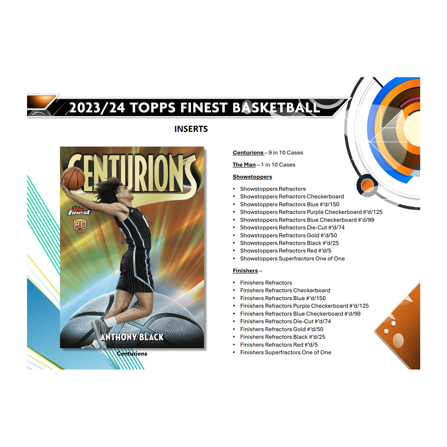 2023 - 24 Topps Finest Basketball Hobby Box 887521130337 at King Card Canada