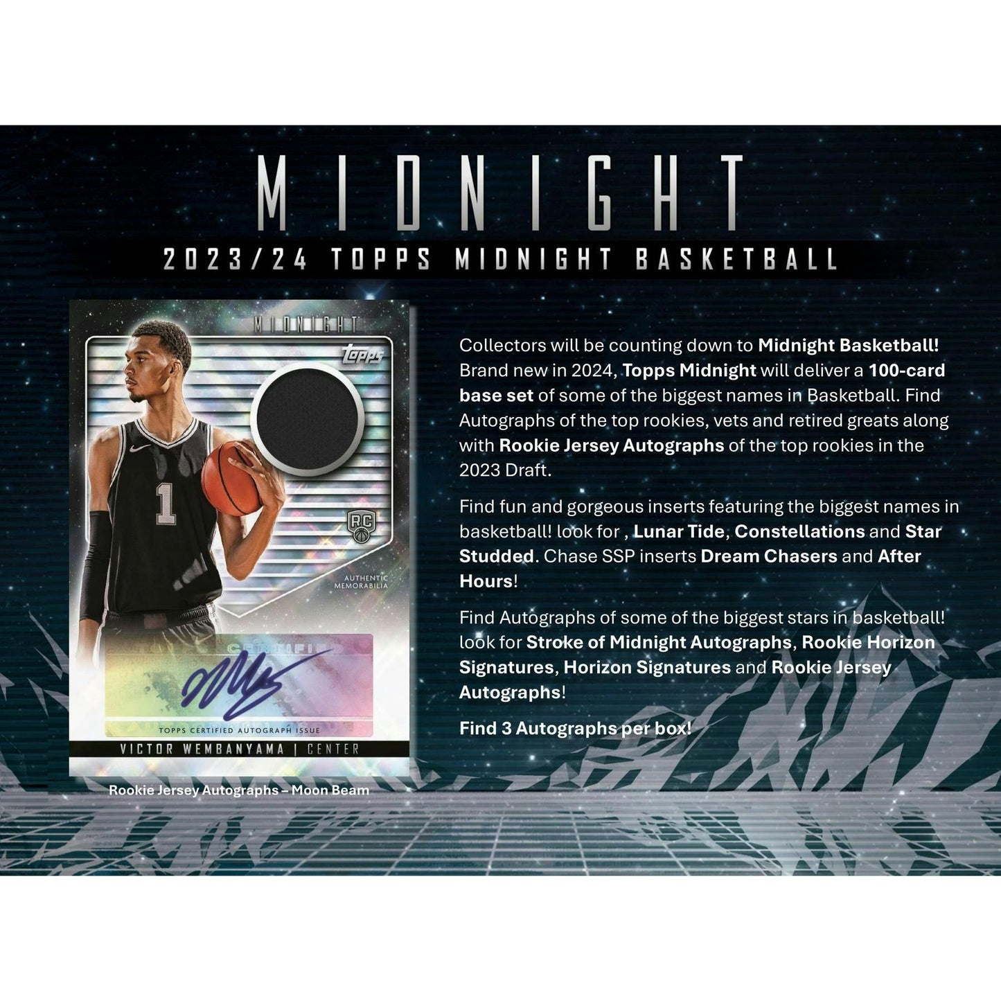 2023 - 24 Topps Midnight Basketball Hobby Box 887521127719 at King Card Canada