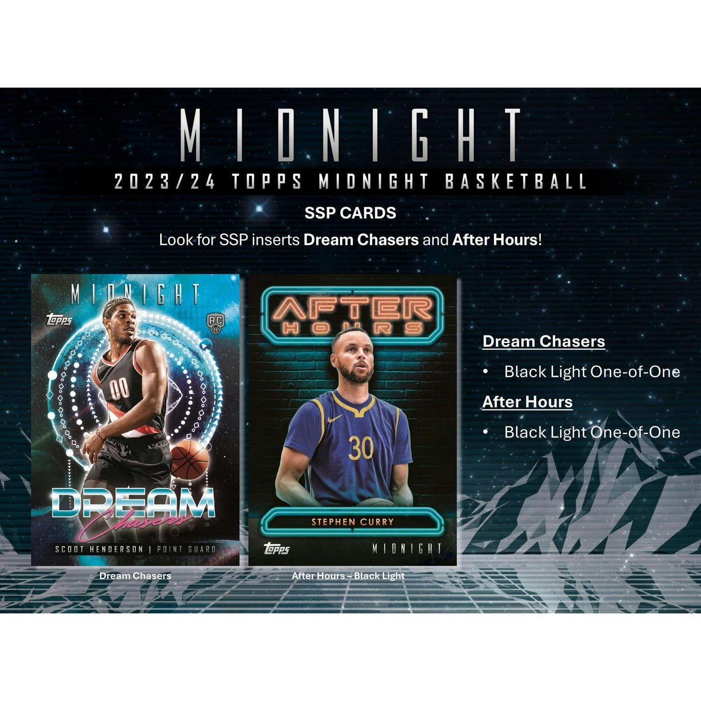2023 - 24 Topps Midnight Basketball Hobby Box 887521127719 at King Card Canada