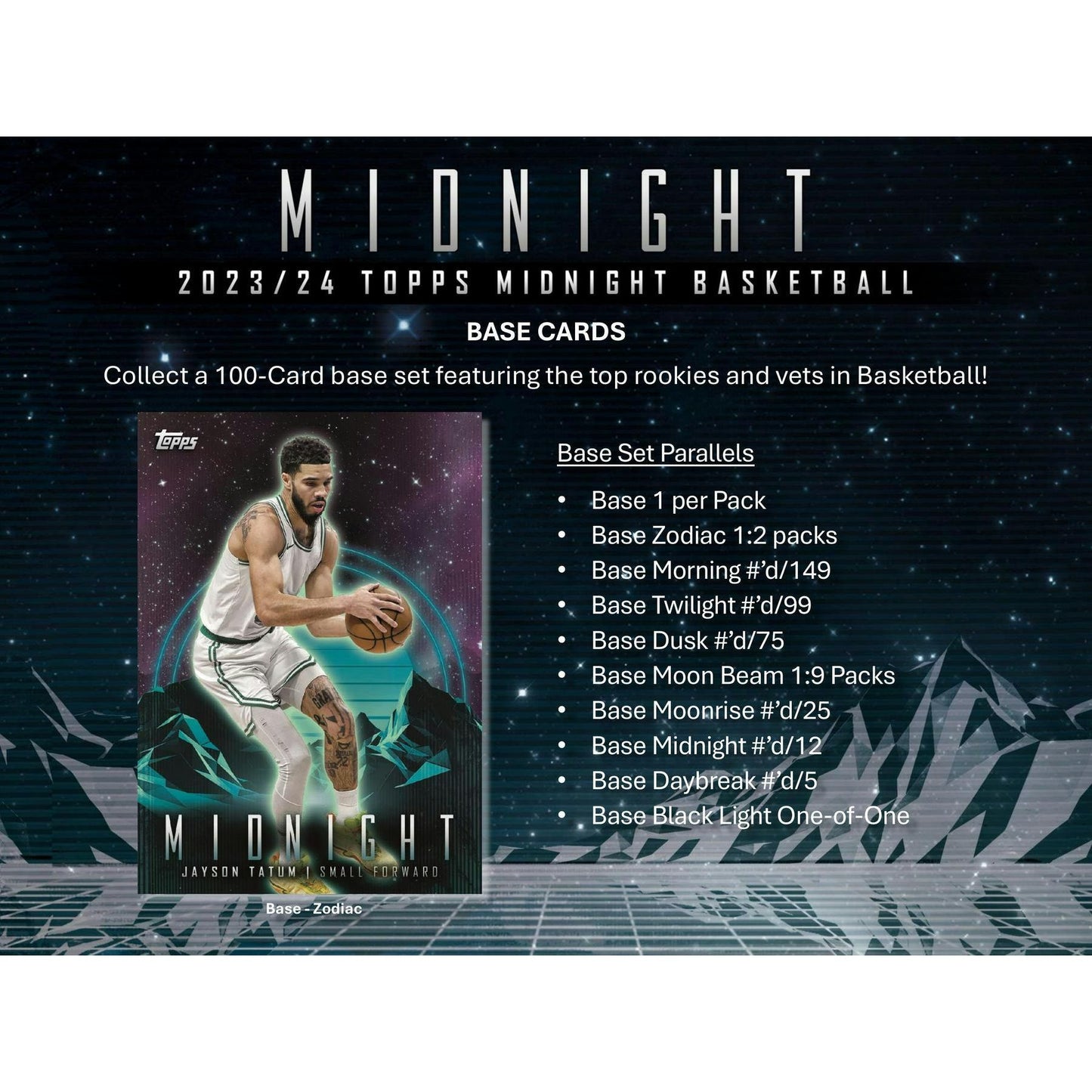 2023 - 24 Topps Midnight Basketball Hobby Box 887521127719 at King Card Canada