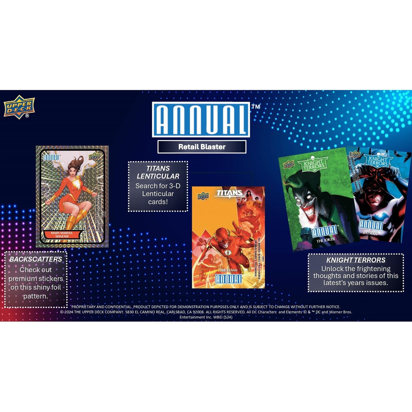 2023 - 24 Upper Deck DC Annual Trading Cards Blaster Box 053334763295 at King Card Canada