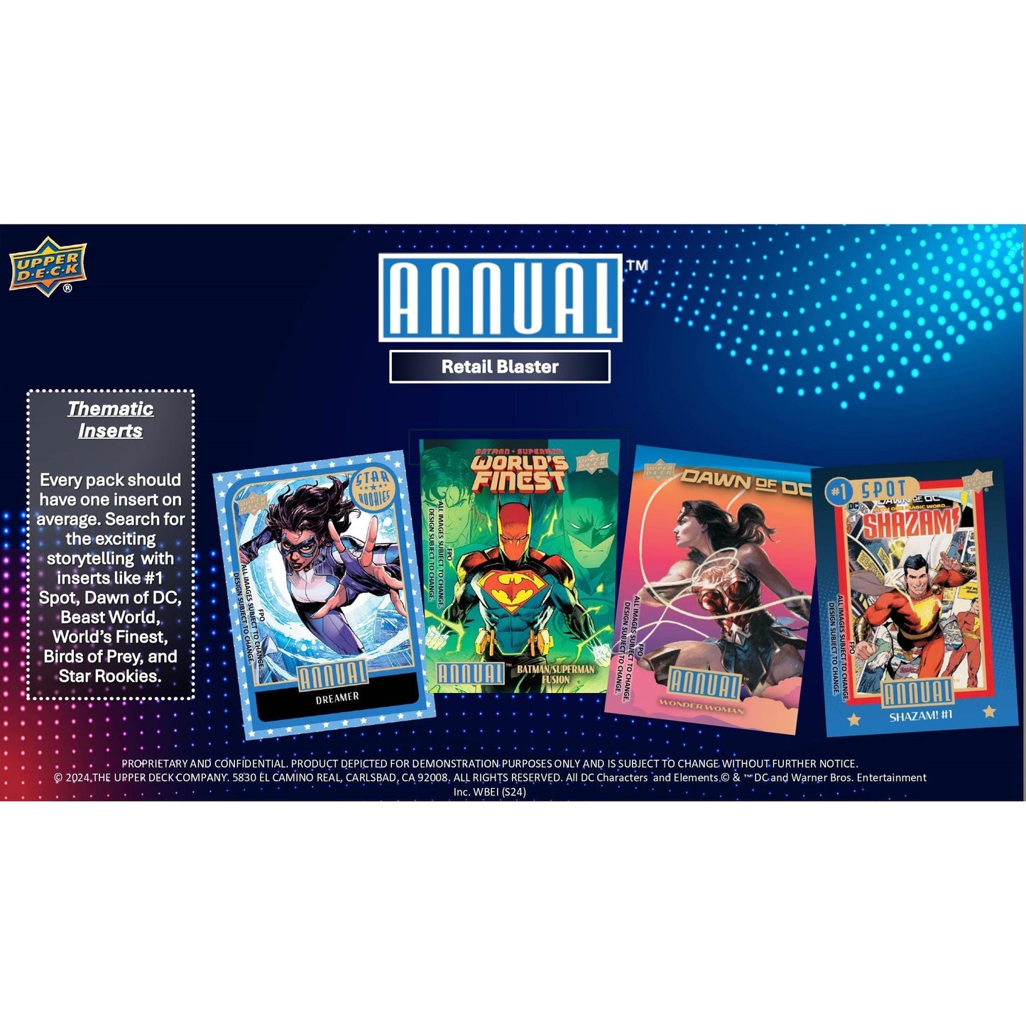 2023 - 24 Upper Deck DC Annual Trading Cards Blaster Box 053334763295 at King Card Canada