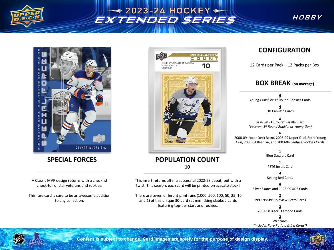 2023 - 24 Upper Deck Extended Series Hockey Hobby Box 053334548519 at King Card Canada
