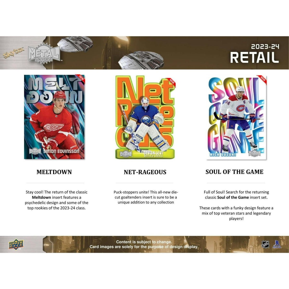 2023 - 24 Upper Deck Skybox Metal Universe Hockey Blaster Box at King Card Canada