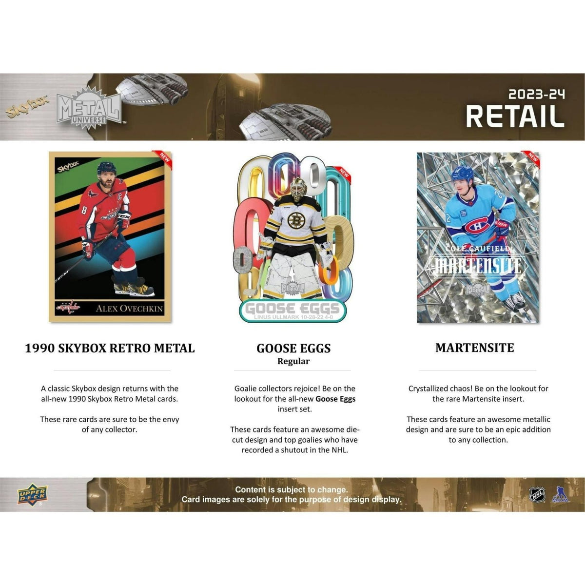 2023 - 24 Upper Deck Skybox Metal Universe Hockey Blaster Box at King Card Canada