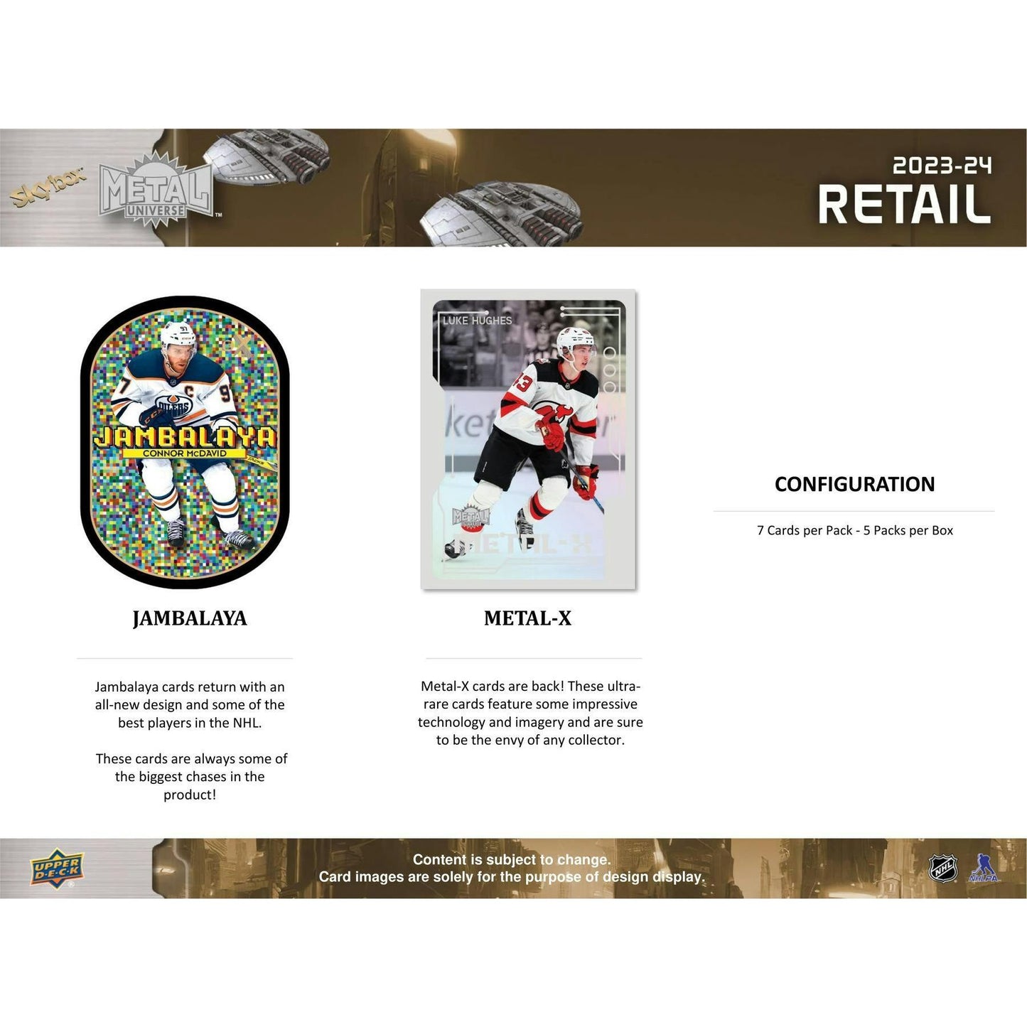 2023 - 24 Upper Deck Skybox Metal Universe Hockey Blaster Box at King Card Canada