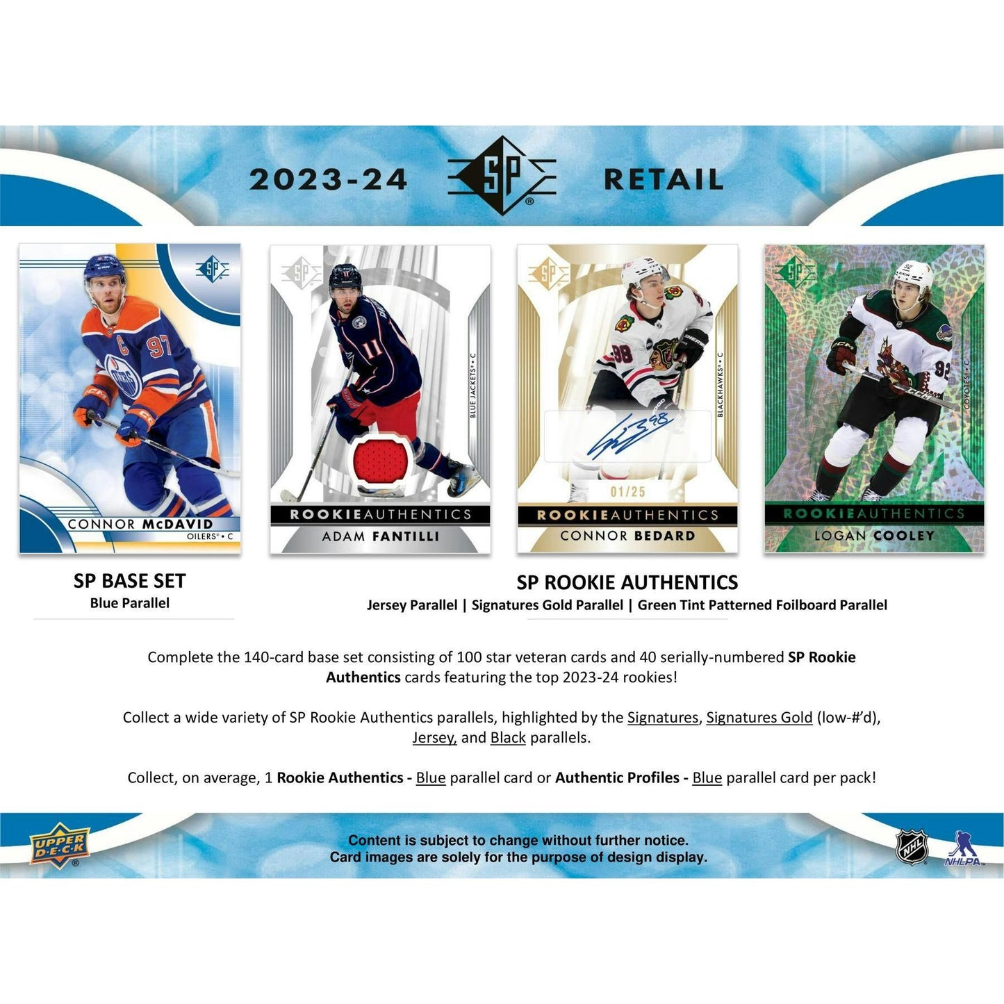 2023 - 24 Upper Deck SP Hockey Blaster Box 053334470285 at King Card Canada